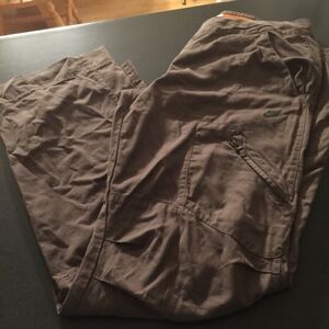Nike hiking pants size 12-14 Green/Brown